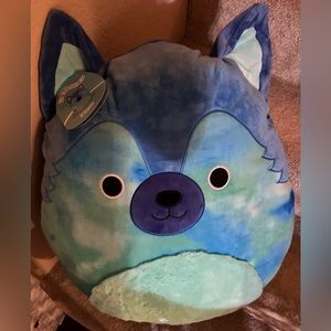 Squishmallows Blue & Teal Printed German Shepherd Deluxe 20" Plush